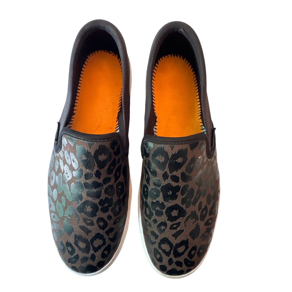 Reebok Furylite Slip-On Leopard Print Shoes Women 9.5 Mob Wife